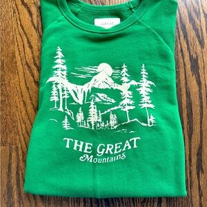 The GREAT Mountains, Green Sweater, Size ‘1’ (US, size 4-6) never Worn, no Tags